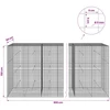 Gabionas su 5 mm viela ir 5x5 cm tinkleliu 900x50x150 cm