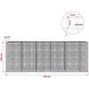 Gabionas su 5 mm viela ir 5x5 cm tinkleliu 550x20x200 cm