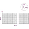 Gabionas su 5 mm viela ir 5x5 cm tinkleliu 550x20x100 cm