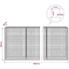 Gabionas su 5 mm viela ir 5x5 cm tinkleliu 1000x30x150 cm
