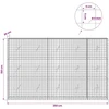 Gabionas su 5 mm viela ir 5x5 cm tinkleliu 250x20x150 cm