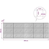 Gabionas su 5 mm viela ir 5x5 cm tinkleliu 450x10x150 cm