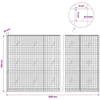 Gabionas su 5 mm viela ir 5x5 cm tinkleliu 650x20x150 cm