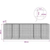 Gabionas su 5 mm viela ir 5x5 cm tinkleliu 600x50x200 cm