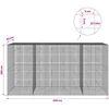 Gabionas su 5 mm viela ir 5x5 cm tinkleliu 400x50x200 cm