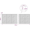 Gabionas su 5 mm viela ir 5x5 cm tinkleliu 700x10x100 cm