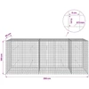 Gabionas su 5 mm viela ir 5x5 cm tinkleliu 250x50x100 cm