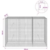 Gabionas su 5 mm viela ir 5x5 cm tinkleliu 150x50x100 cm