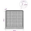 Gabionas su 5 mm viela ir 5x5 cm tinkleliu 200x50x200 cm