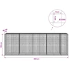 Gabionas su 5 mm viela ir 5x5 cm tinkleliu 450x50x150 cm