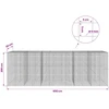 Gabionas su 5 mm viela ir 5x5 cm tinkleliu 600x30x200 cm