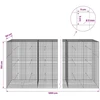 Gabionas su 5 mm viela ir 5x5 cm tinkleliu 1200x50x150 cm