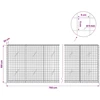 Gabionas su 5 mm viela ir 5x5 cm tinkleliu 750x20x100 cm