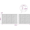 Gabionas su 5 mm viela ir 5x5 cm tinkleliu 400x10x100 cm