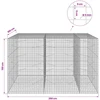 Gabionas su 5 mm viela ir 5x5 cm tinkleliu 250x100x150 cm