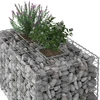 Gabioninė pakelta lova 100 x 60 x 55 cm Galvanizuotas plienas