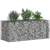Gabioninė pakelta lova 140 x 60 x 55 cm Galvanizuotas plienas