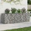 Gabioninė pakelta lova 180 x 60 x 55 cm Galvanizuotas plienas