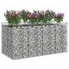 Gabioninė pakelta lova 2 pcs Sidabrinė