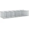 Gabioninė pakelta lova 2 pcs Sidabrinė