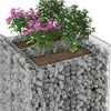 Gabioninė pakelta lova 2 pcs Sidabrinė