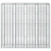 Gabioninė pakelta lova 2 pcs Sidabro 170 x 50 x 150 cm