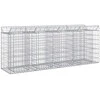 Gabioninė pakelta lova 2 pcs Sidabrinė