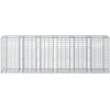 Gabioninė pakelta lova 2 pcs Sidabro 250 x 50 x 80 cm
