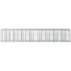 Gabioninė pakelta lova 2 pcs Sidabro 340 x 60 x 55 cm