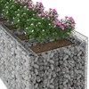 Gabioninė pakelta lova 3 pcs Sidabrinė