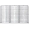 Gabioninė pakelta lova 3 pcs Sidabro 250 x 50 x 150 cm
