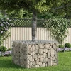 Gabioninė pakelta lova 60 x 60 x 40 cm Cinkuota plienas Sidabro