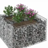 Gabioninė pakelta lova 100 x 100 x 60 cm Galvanizuotas plienas