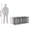 Gabioninė pakelta lova 150 x 50 x 60 cm Galvanizuotas plienas