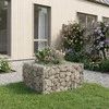 Gabioninė pakelta lova Sidabro