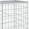 Gabiono krepšys su dangčiu, 1200x50x100cm, galvanizuota geležis