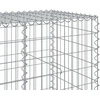 Gabiono krepšys su dangčiu, 650x100x100cm, galvanizuota geležis