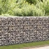 Gabiono siena su dangčiais, 200x60x100cm, galvanizuotas plienas