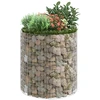 Gabiono stulpas, 100x100cm, galvanizuotas plienas, apskritas