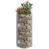 Gabiono stulpas, 50x100cm, galvanizuotas plienas, apskritas