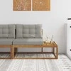 Lauko galinė sofa su pagalve Natūrali 115 x 83 x 73 cm