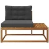 Lauko galinė sofa su pagalve Natūrali 115 x 83 x 73 cm