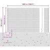 Suvirintas vielos tvora su stulpeliais 50 x 1,2 m Žalia