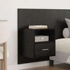 Galvos aukštas su spinta 3 pcs Juodas ąžuolas Apdirbta mediena