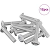Galvos užrakto varžtas 12 vnt. Sidabro M6 x 30 mm Plienas
