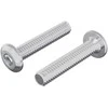 Galvos užrakto varžtas 2 pcs Sidabro M6 x 30 mm Plienas