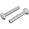 Galvos užrakto varžtas 2 vnt. Sidabro M6 x 35 mm Plienas