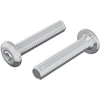Galvos užrakto varžtas 2 vnt. Sidabro M6 x 30 mm Plienas