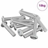 Galvos užrakto varžtas 2647 pcs Sidabro Plienas
