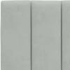 Galvūgalio pagalvėlė, Hanko, šviesiai pilkos spalvos, 137cm, aksomas